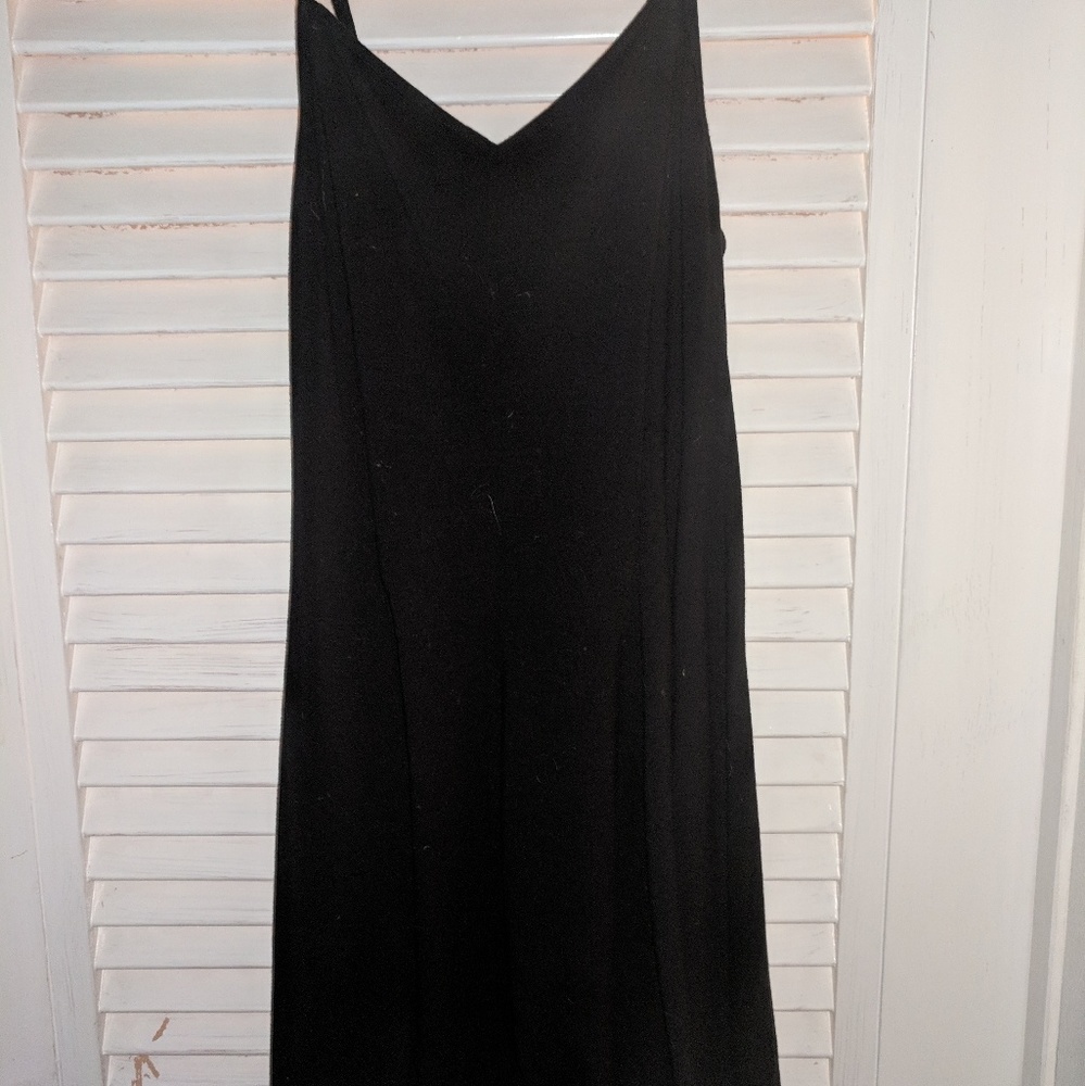 American Eagle Pleated Black Dress